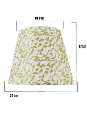 22' Lampshade Cap / Gold Glitter