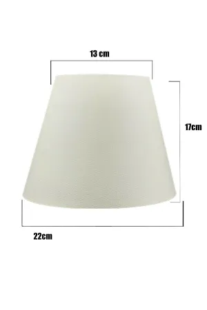 22' Lampshade Cap / Pvc White Finlin