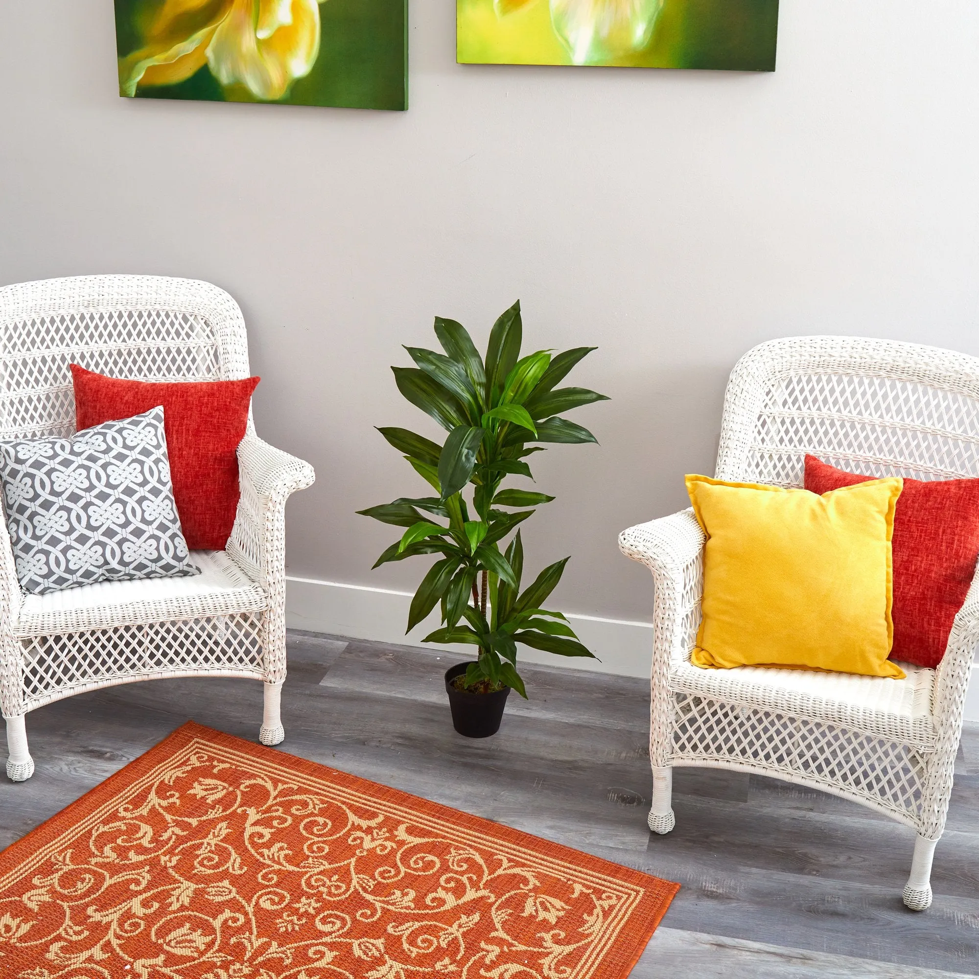 3' Dracaena Artificial Plant (Real Touch)