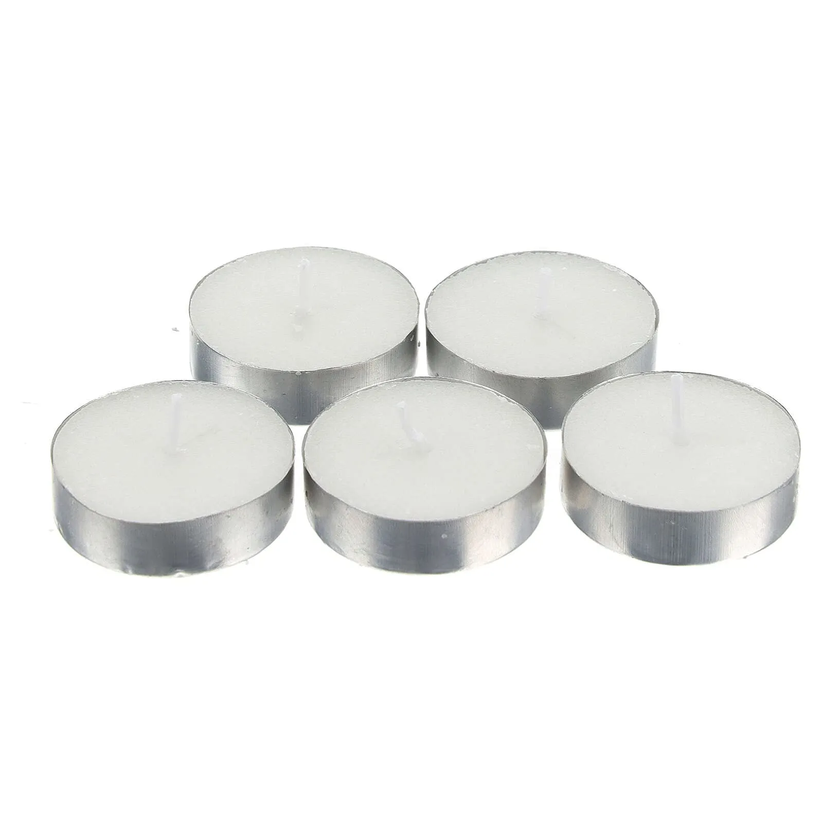 (50 Pieces) 2-3 Hours Burning Tealight Candles Set of 50 Unscented Smokeless Tealight Candles for Home Decoration Long-Lasting Tealights Candles for Diwali, Festival, Party-Multipack (4 (200))