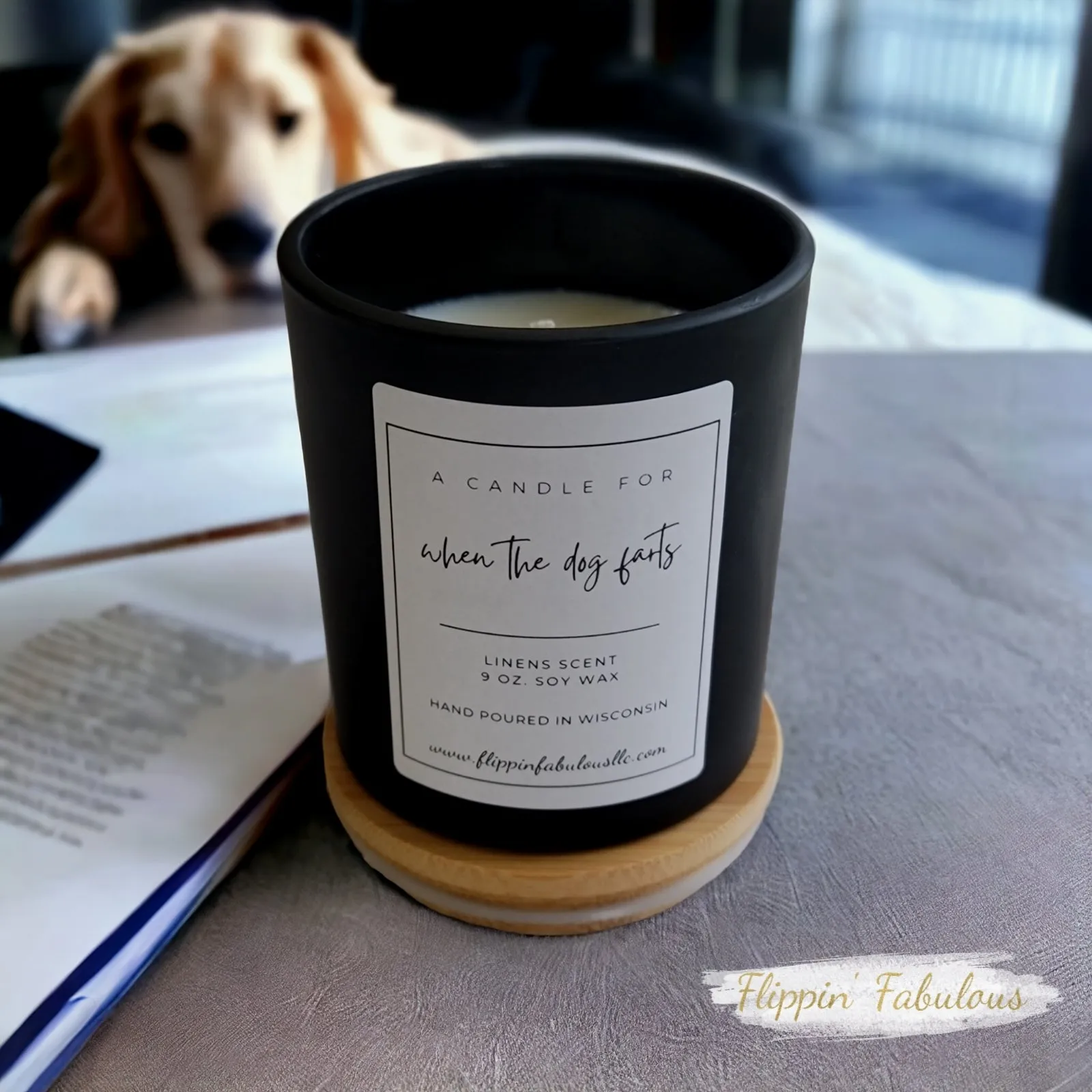 A Candle For When The Dog Farts Soy Wax Candle