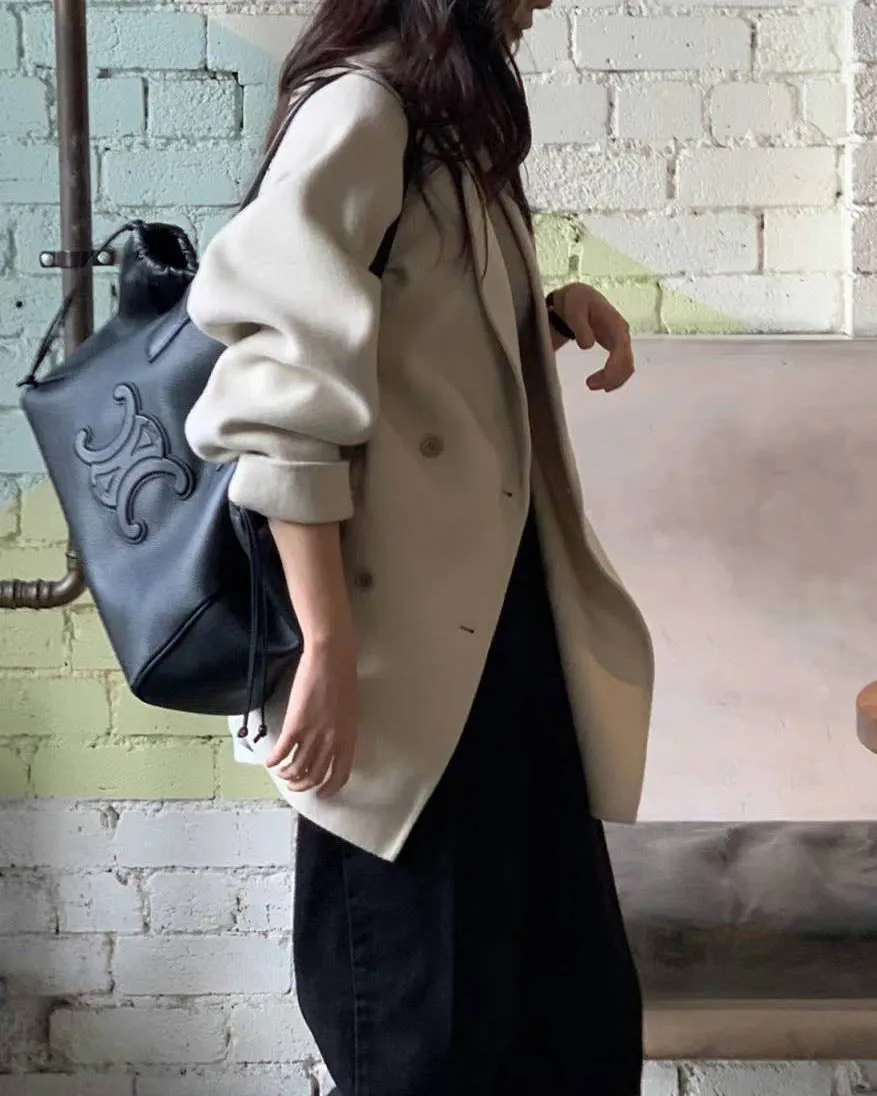AIDA WOOL CASHMERE COAT IVORY