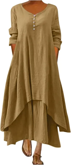 aihihe Maxi Dresses for Women 2024 Boho Dresses for Women 2024 Grandma of The Bride Dresses Black Holiday Dress Plus Size