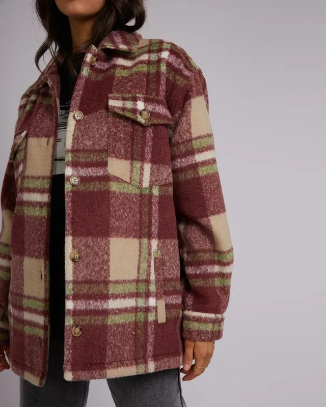 All About Eve Hilary Check Shacket