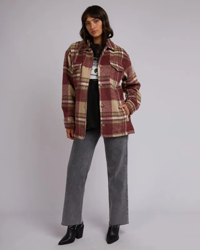 All About Eve Hilary Check Shacket