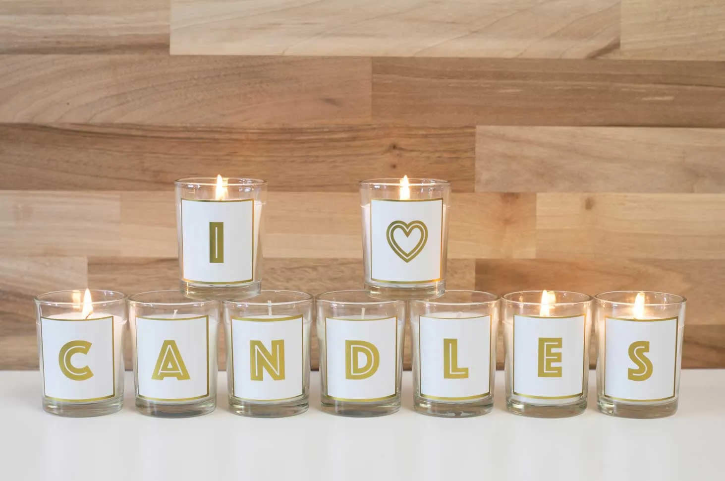 Alphabet Votive Candle - Letter Q