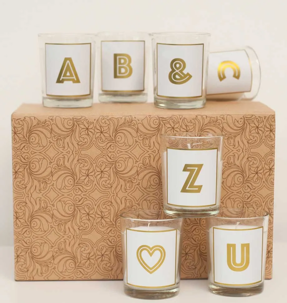 Alphabet Votive Candle - Letter Q