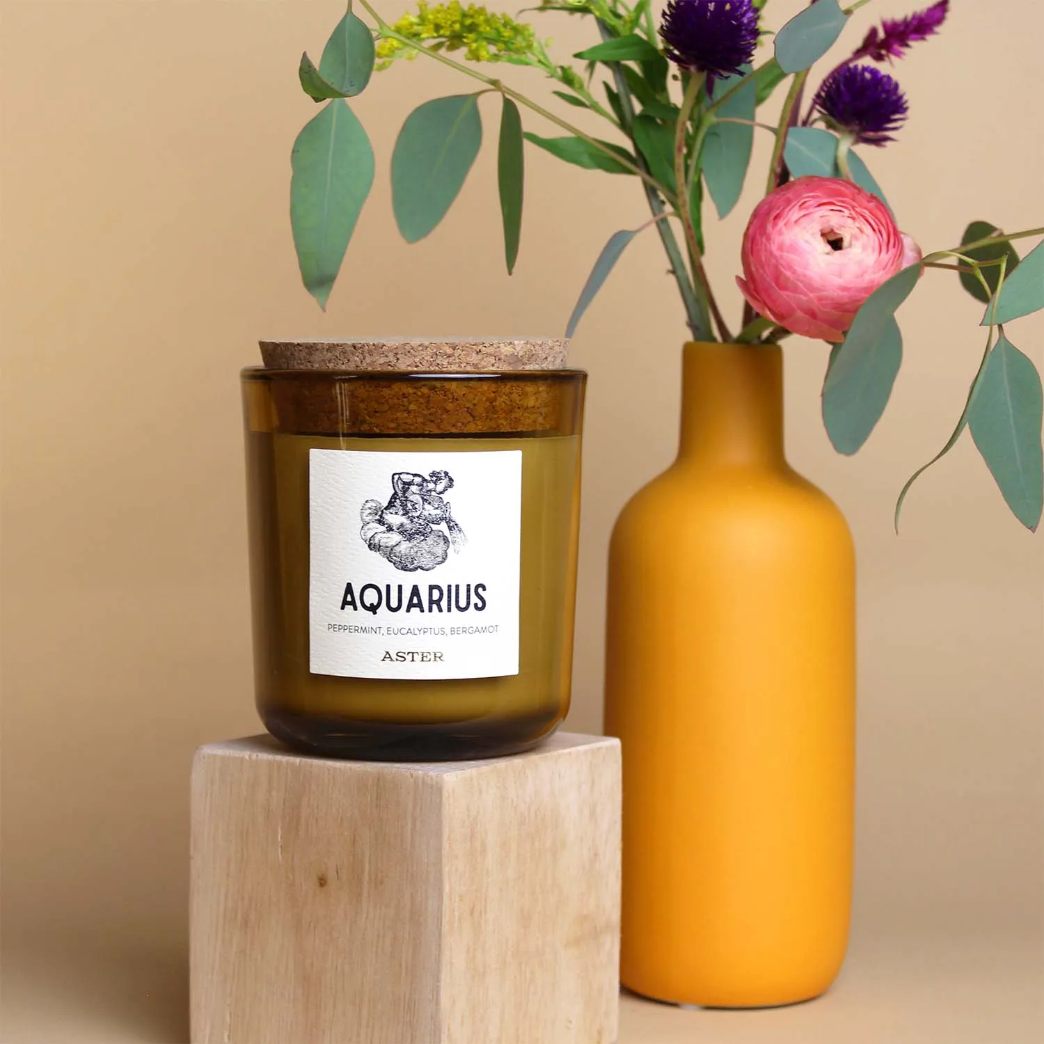 Aquarius Zodiac Candle - 8.5oz