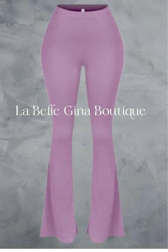 Ave long lengh-flare stretchy soft pants.