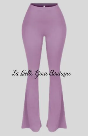 Ave long lengh-flare stretchy soft pants.