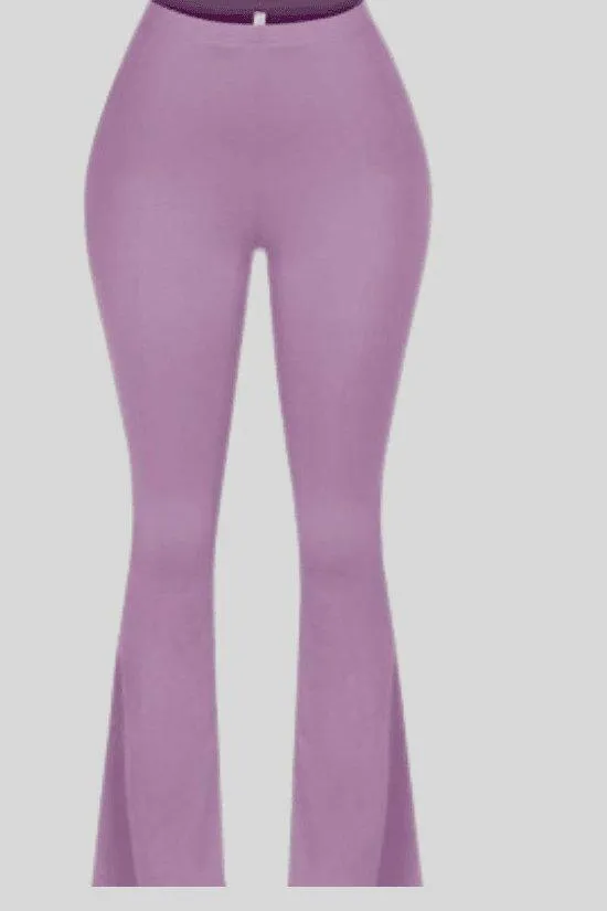 Ave long lengh-flare stretchy soft pants.