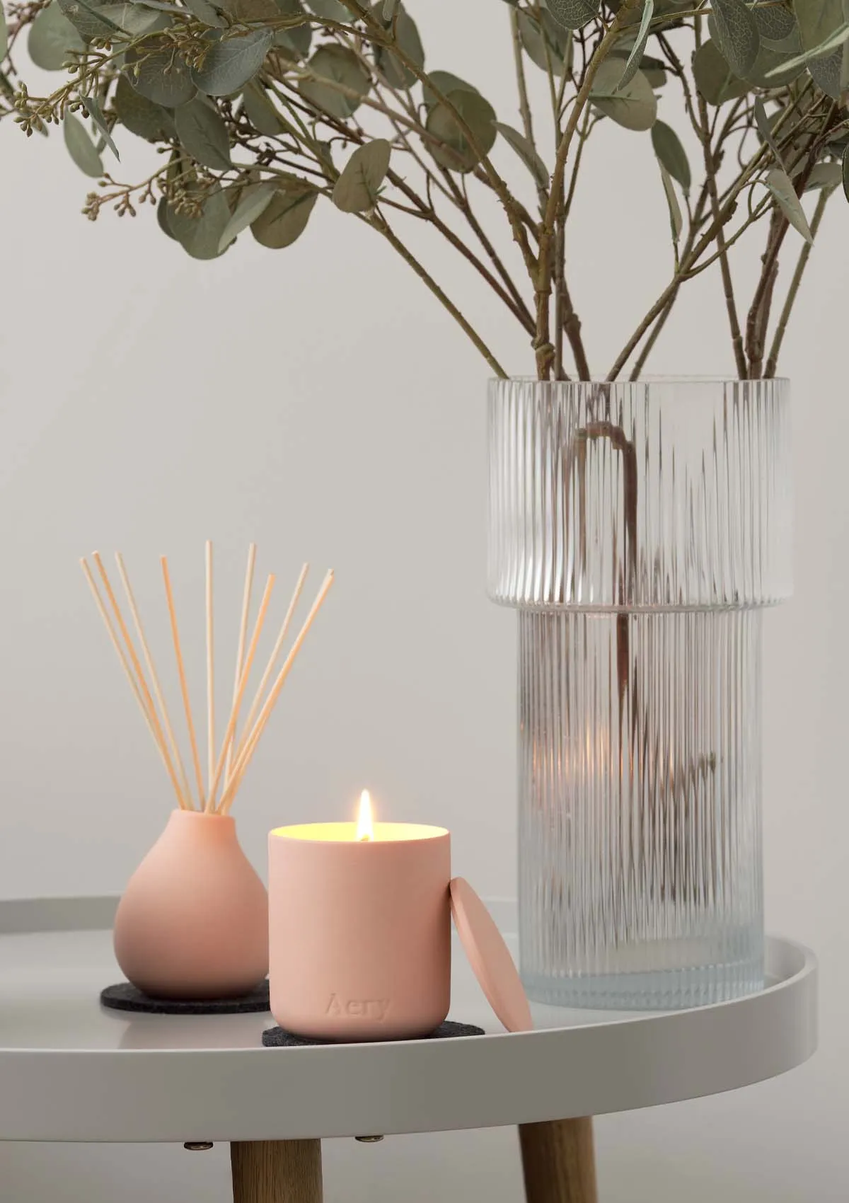 Aztec Tuberose Scented Candle - Peach Almond Milk and Tuberose