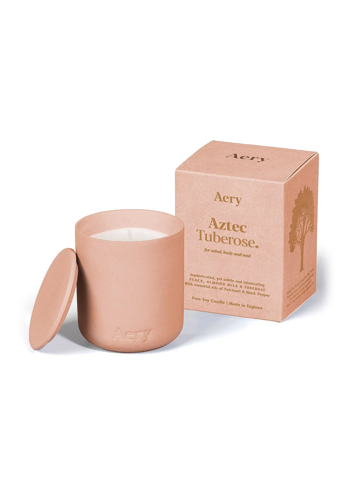 Aztec Tuberose Scented Candle - Peach Almond Milk and Tuberose