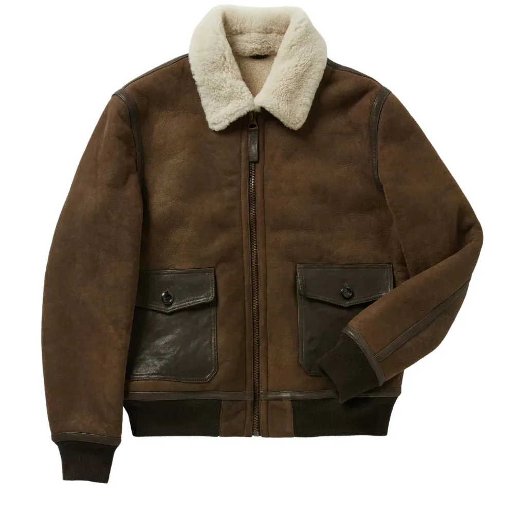 B3 RAF Aviator Flying Pilot Men’s Brown Jacket