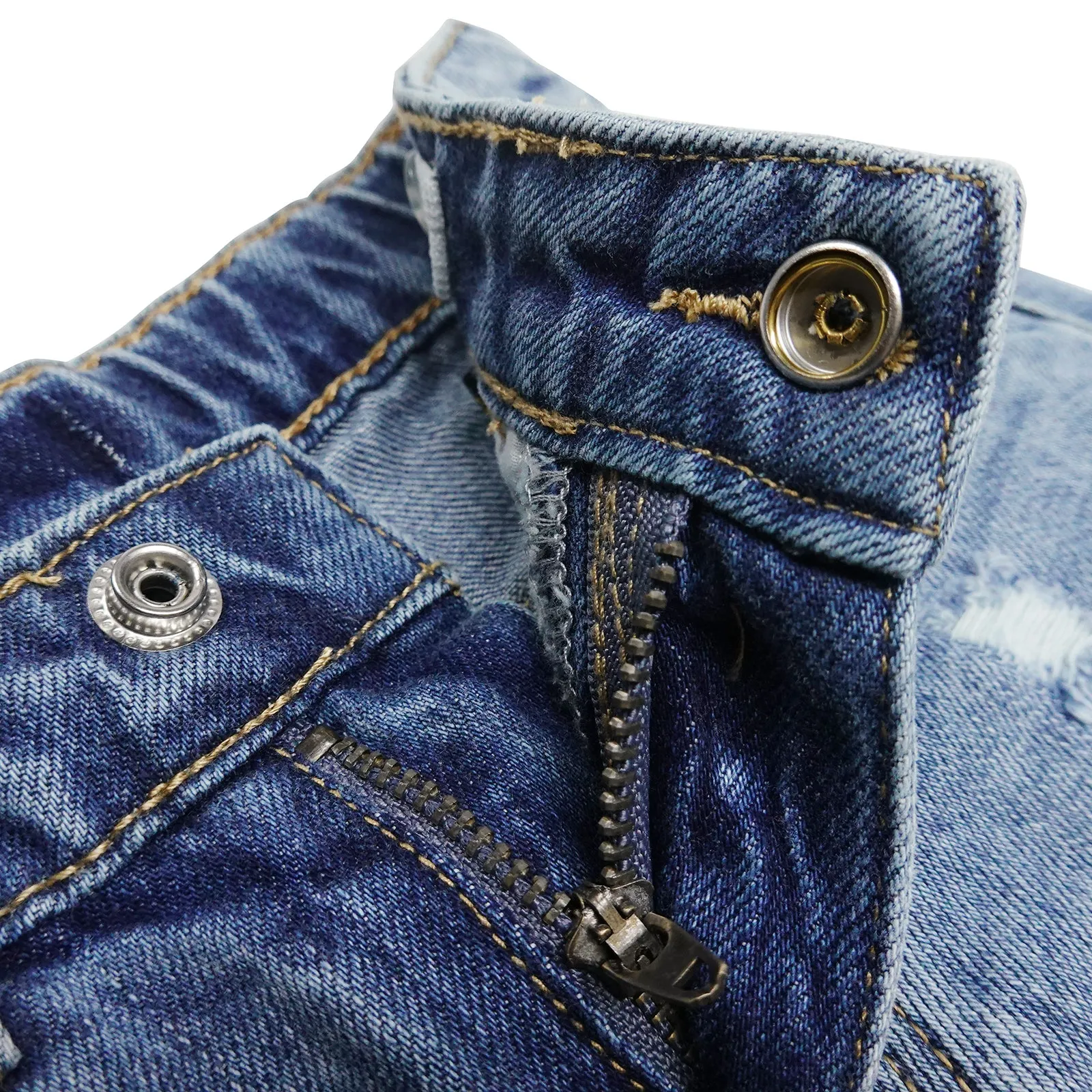 Baby Little Girls Boys Jeans Shorts,Ripped Stretchy Simple Design Cute Summer Denim Pants