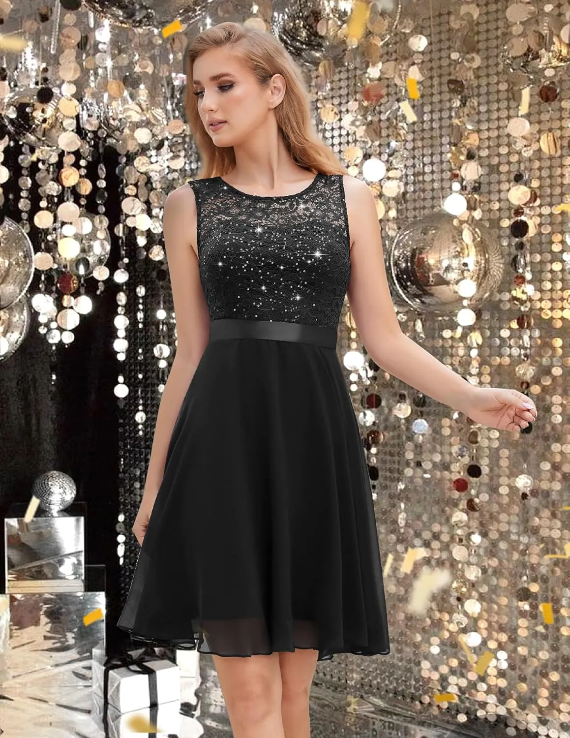 BeryLove Women Short Prom Dress Lace Wedding Guest Cocktail Party Bridesmaid Formal Dresses