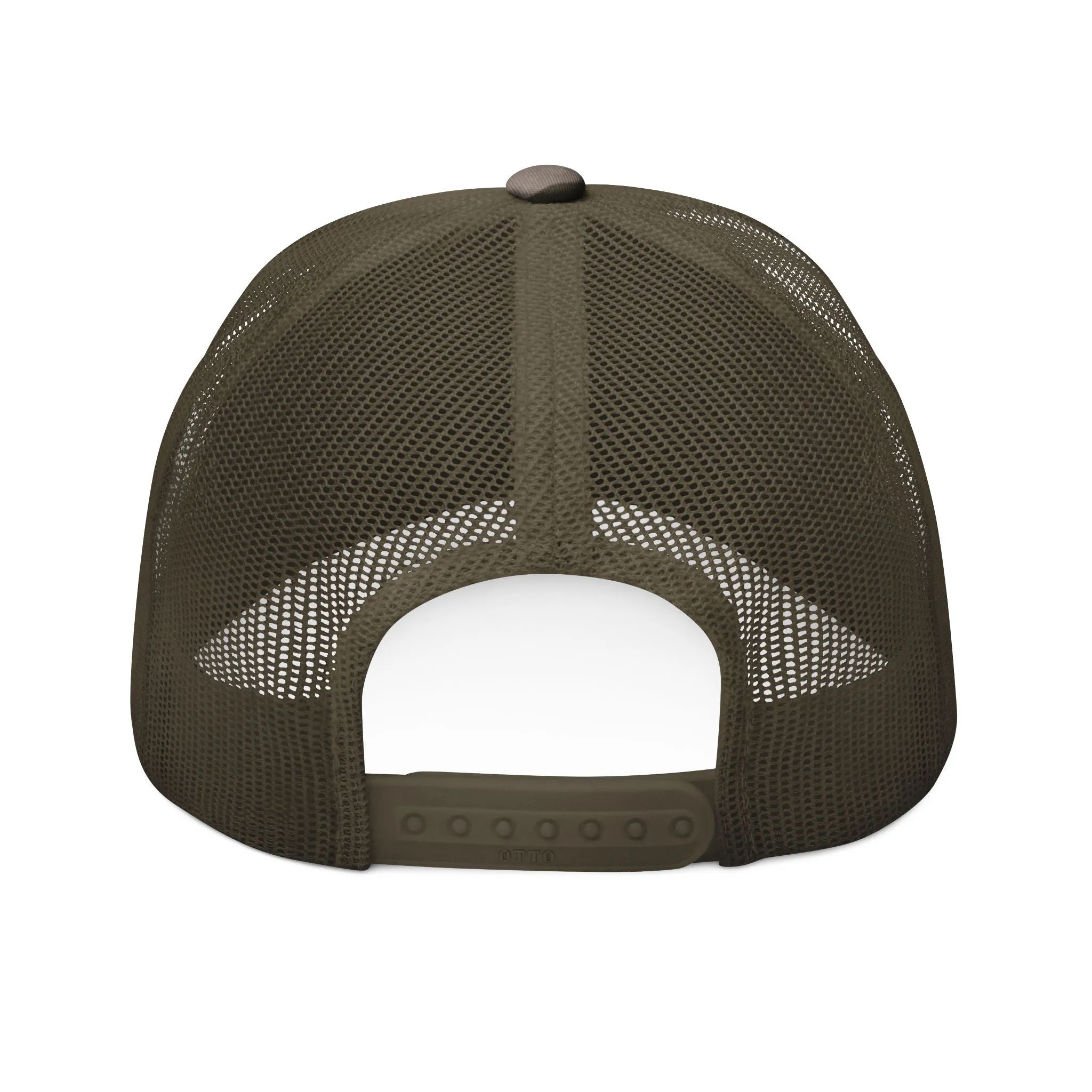 BILLY Camouflage Trucker Hat (White Horizontal Logo - Embroidery) — AVAILABLE IN 3 COLORS