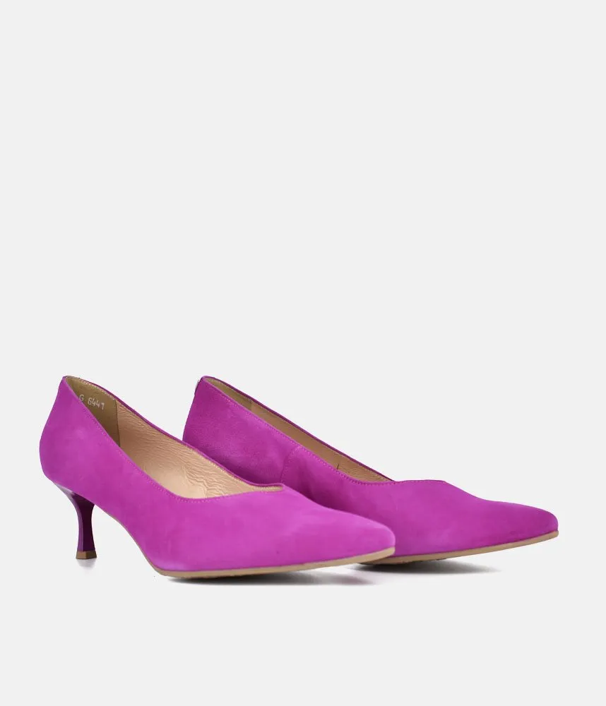 Bioeco Fuchsia Pink Suede Stiletto Heels
