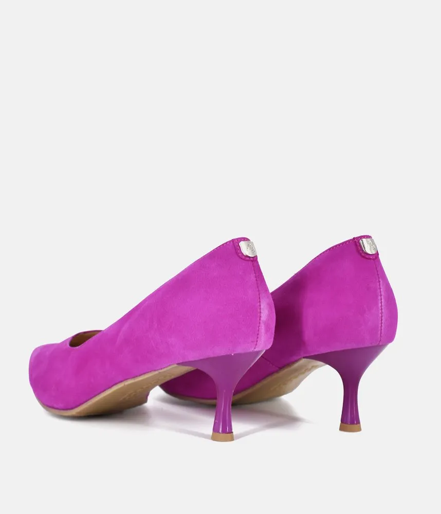 Bioeco Fuchsia Pink Suede Stiletto Heels