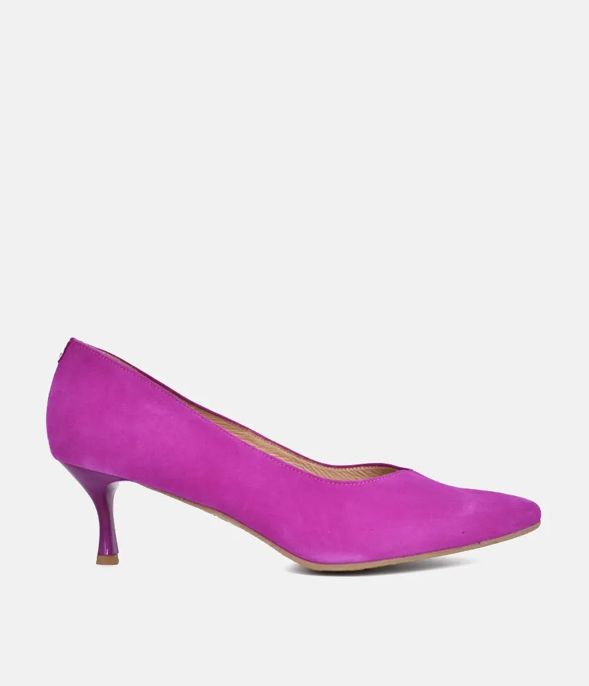 Bioeco Fuchsia Pink Suede Stiletto Heels