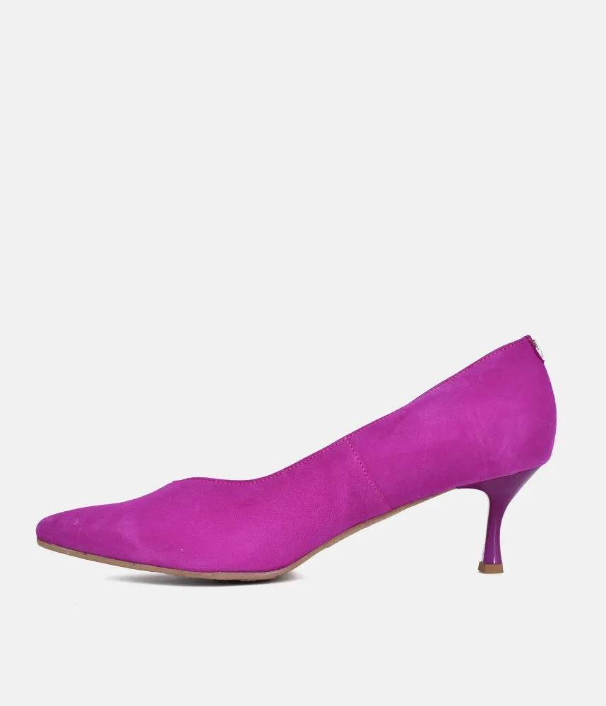 Bioeco Fuchsia Pink Suede Stiletto Heels
