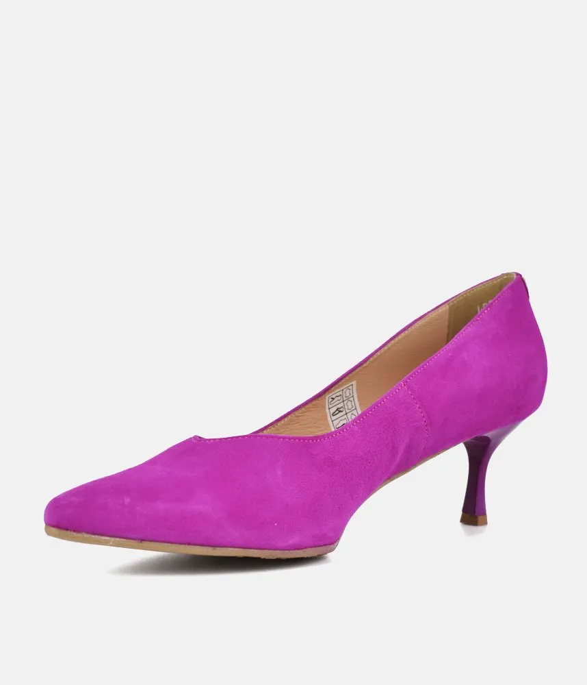Bioeco Fuchsia Pink Suede Stiletto Heels