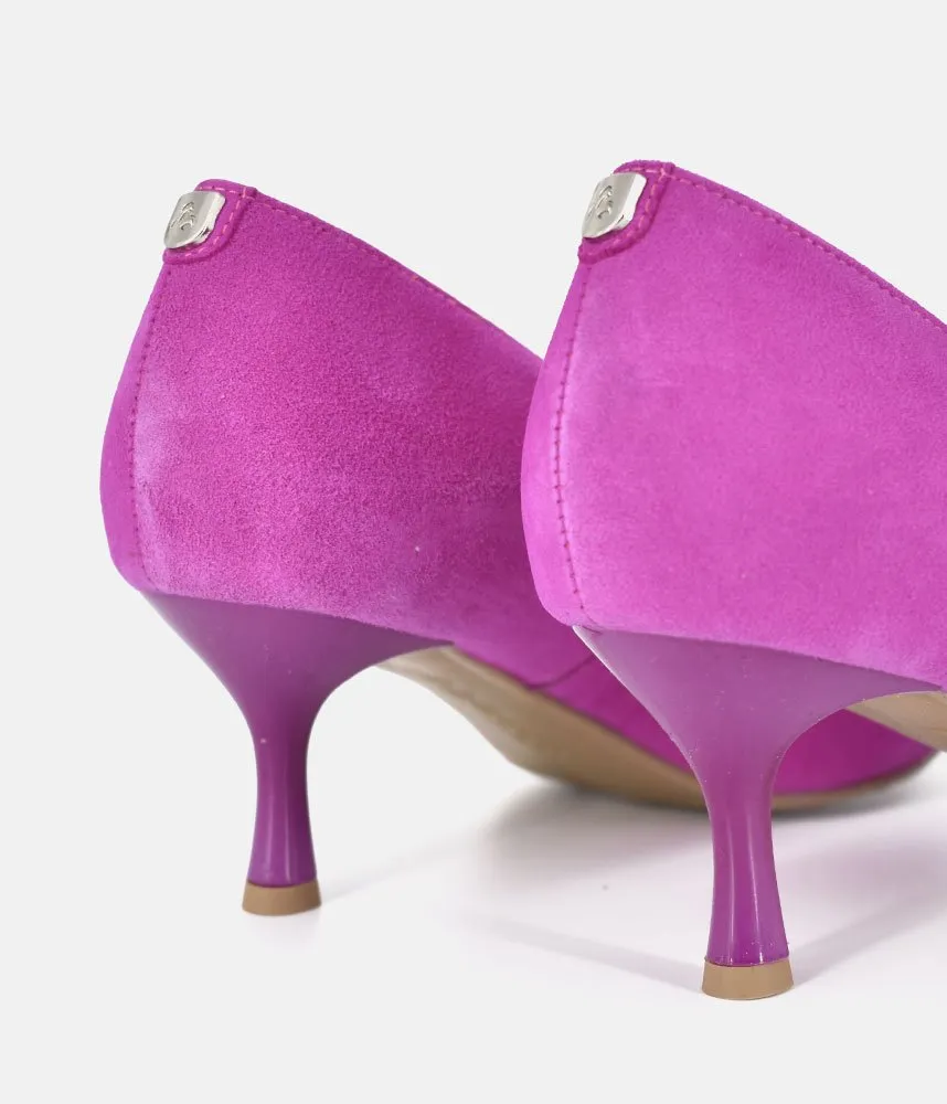 Bioeco Fuchsia Pink Suede Stiletto Heels