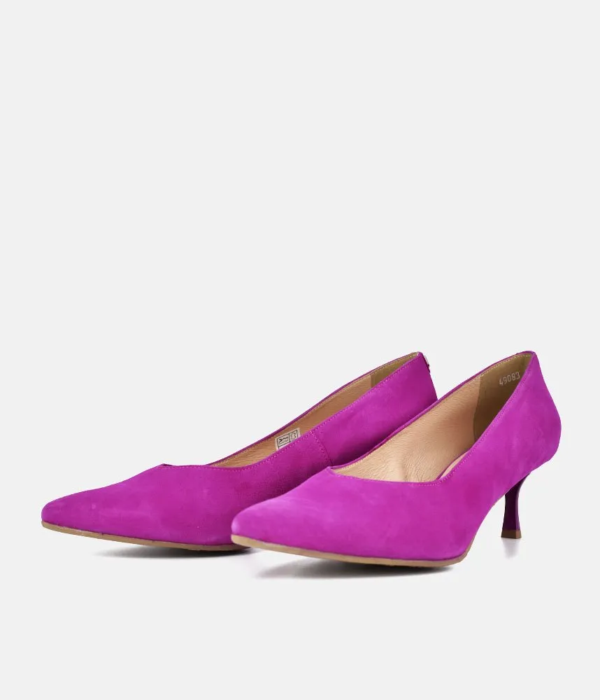 Bioeco Fuchsia Pink Suede Stiletto Heels