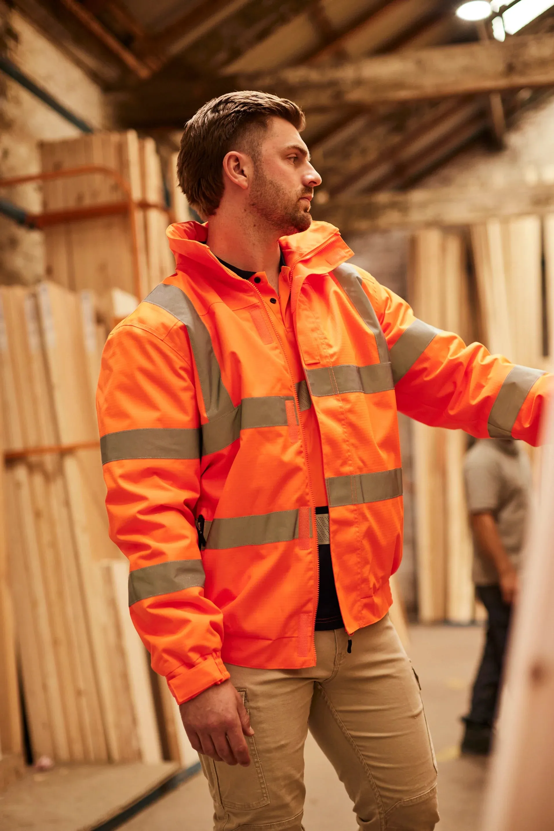 Bisley TAPED HI VIS WET WEATHER BOMBER JACKET