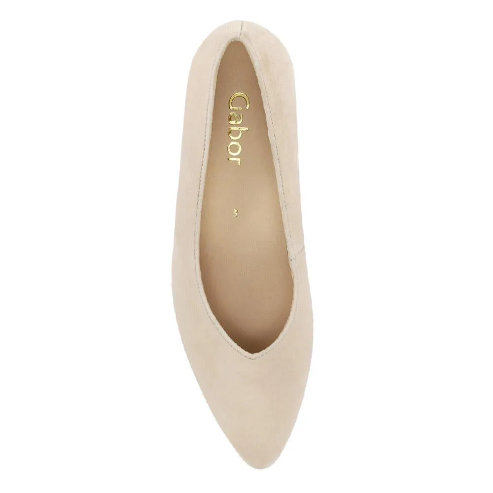 Block-Heeled Smart Leather Court Shoes - GAB41512 / 327 007