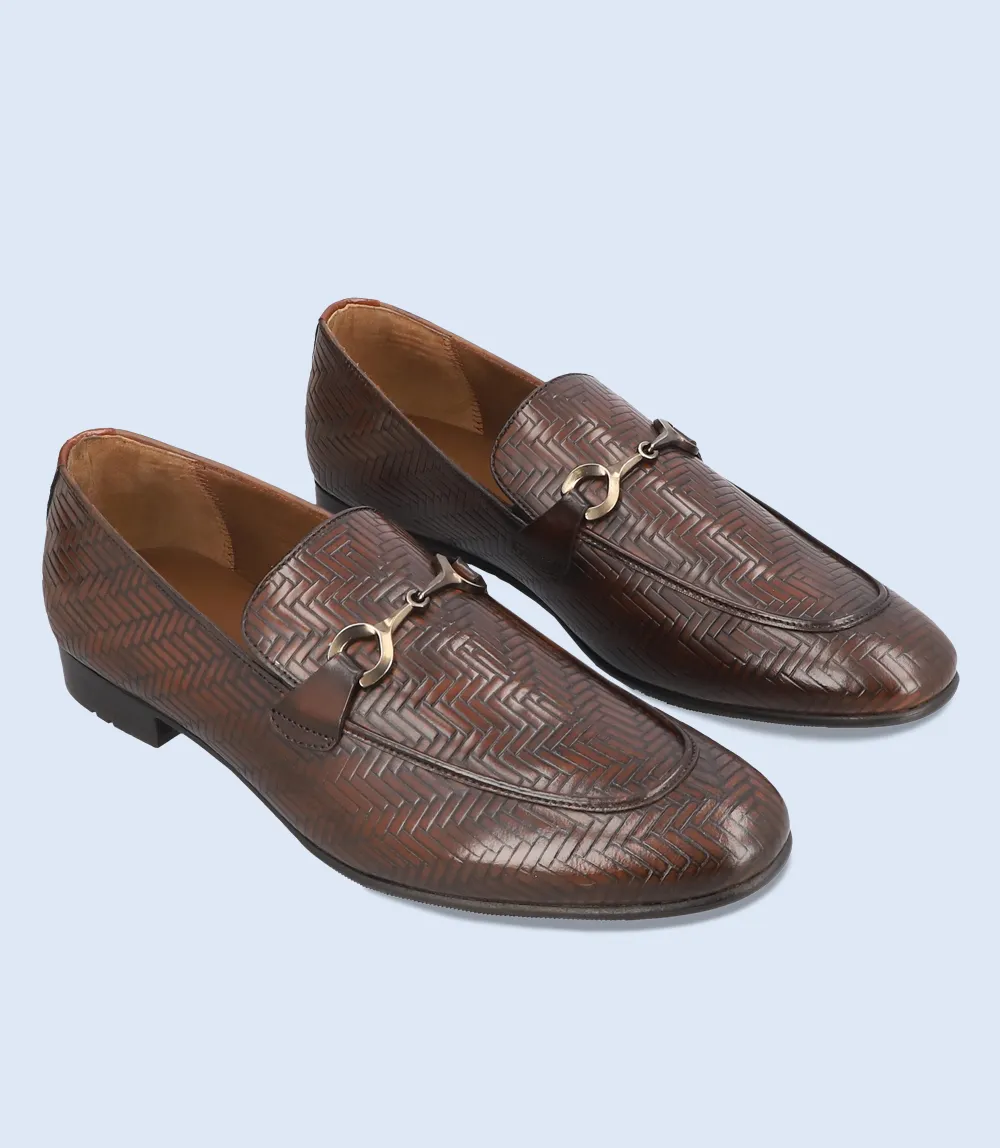 BM6718-BROWN-Men Slip on