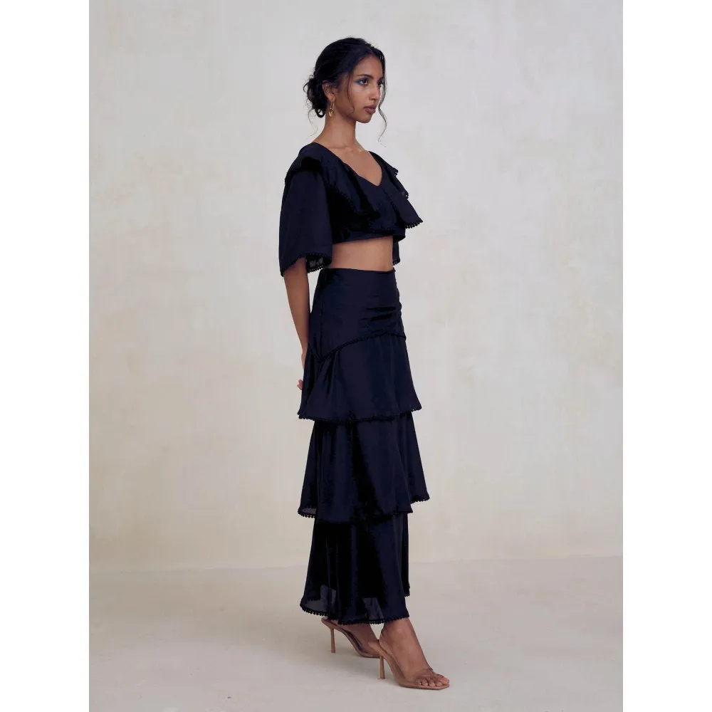 Bouji Tiered Skirt Black