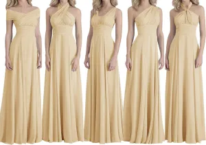 Bridesmaid Dresses Long Prom Dresses Multiple Wearing Methods Bridesmaid Gowns