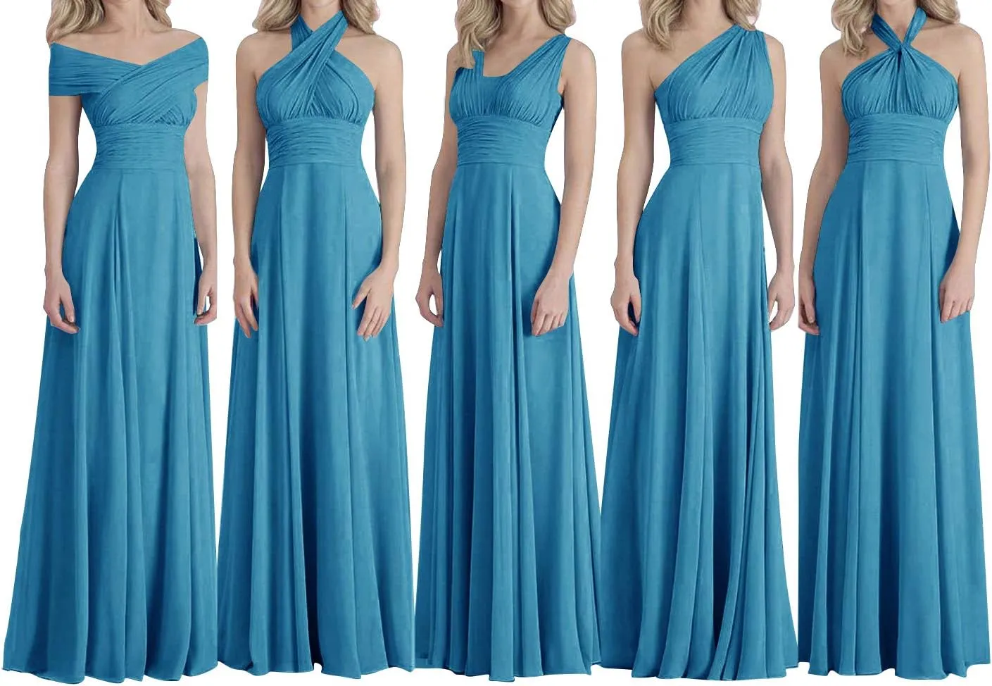 Bridesmaid Dresses Long Prom Dresses Multiple Wearing Methods Bridesmaid Gowns