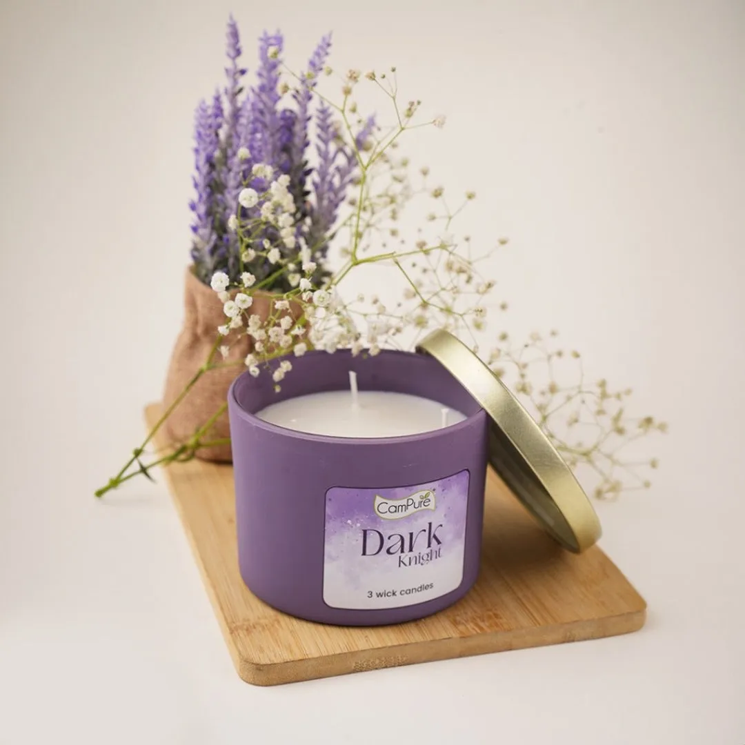 CamPure 3 Wick Scented Candle - Dark Knight
