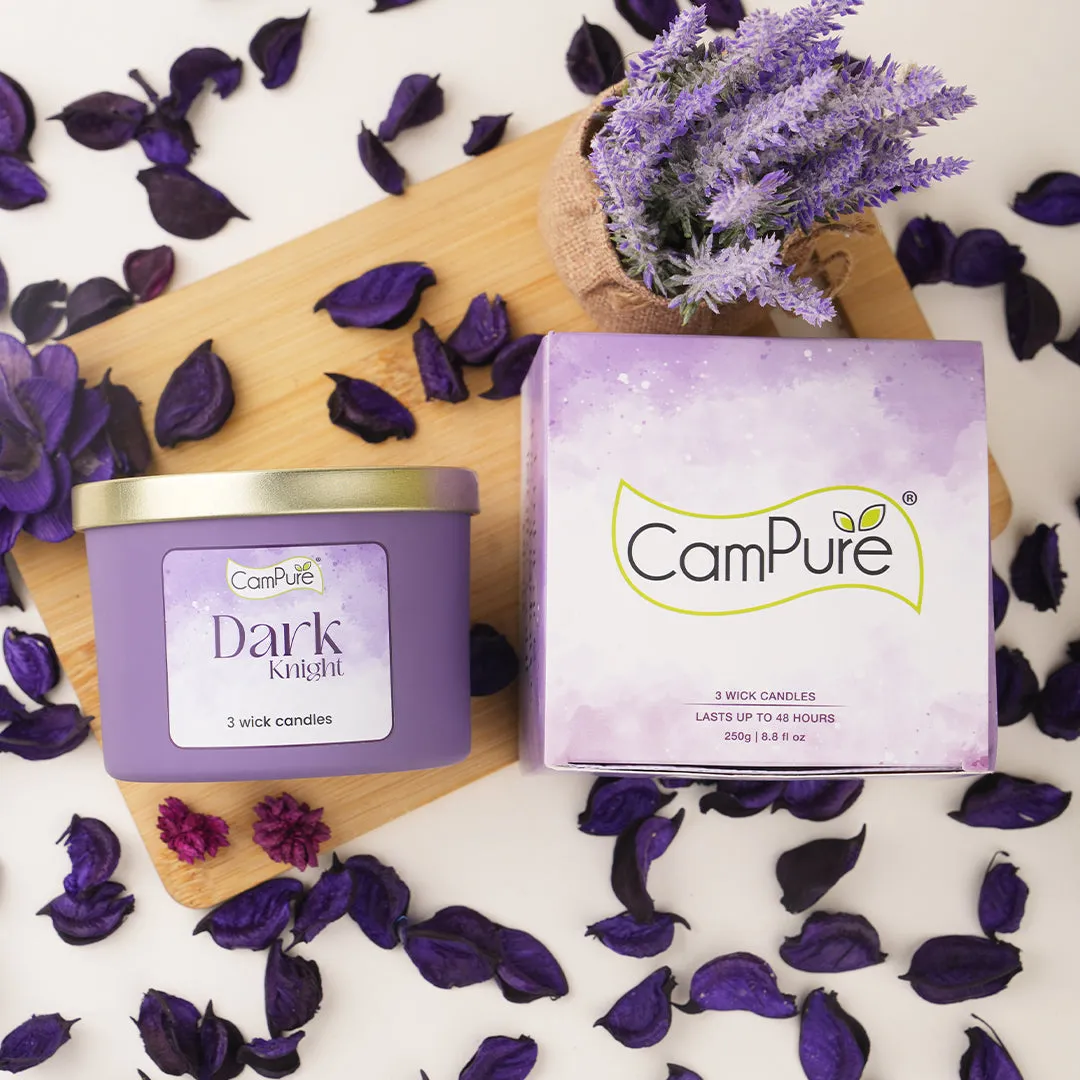 CamPure 3 Wick Scented Candle - Dark Knight