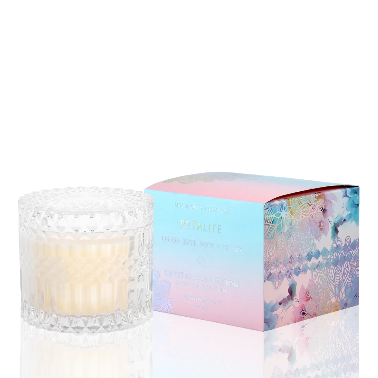 Candle Petalite | Lemon Zest, Rose   Peony (Petite)