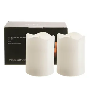 CANDLE Pillar Flameless LED 7.5x10cm SET/2