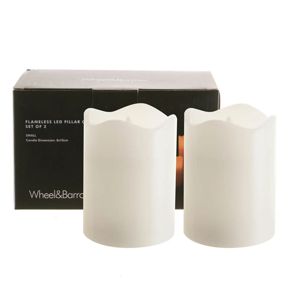 CANDLE Pillar Flameless LED 7.5x10cm SET/2
