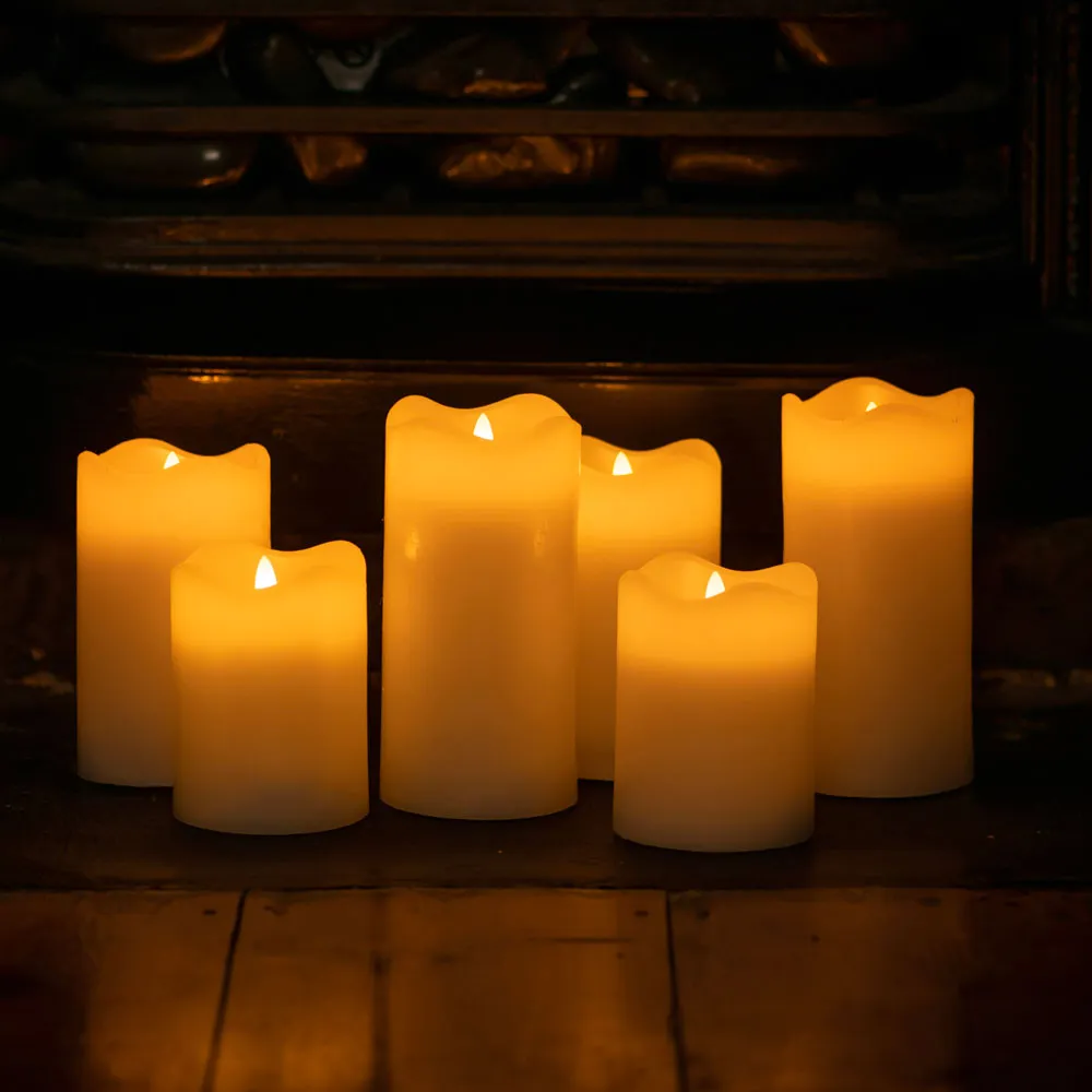 CANDLE Pillar Flameless LED 7.5x10cm SET/2