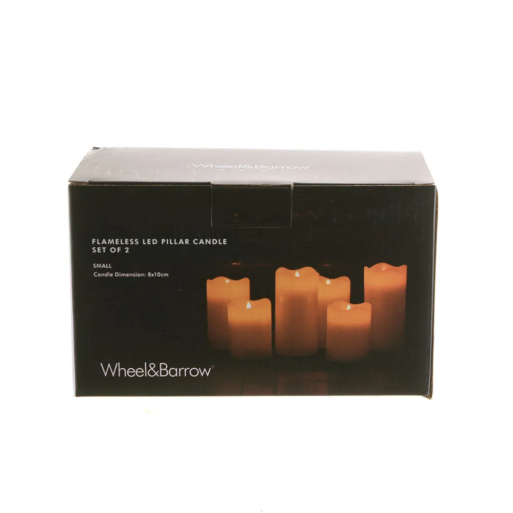 CANDLE Pillar Flameless LED 7.5x10cm SET/2