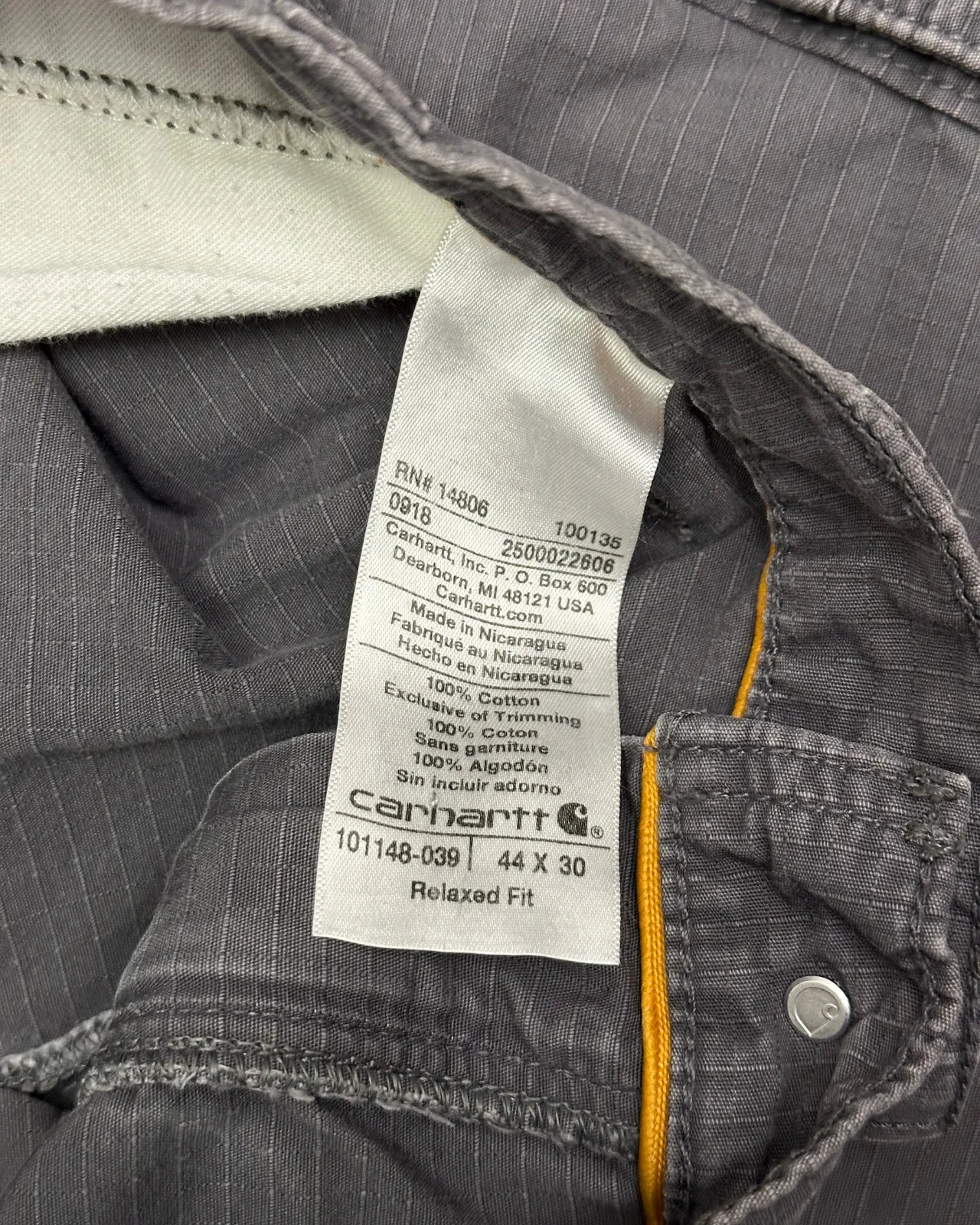 Carhartt Force Relaxed Fit Ripstop Cargo Pants - Size 44x30