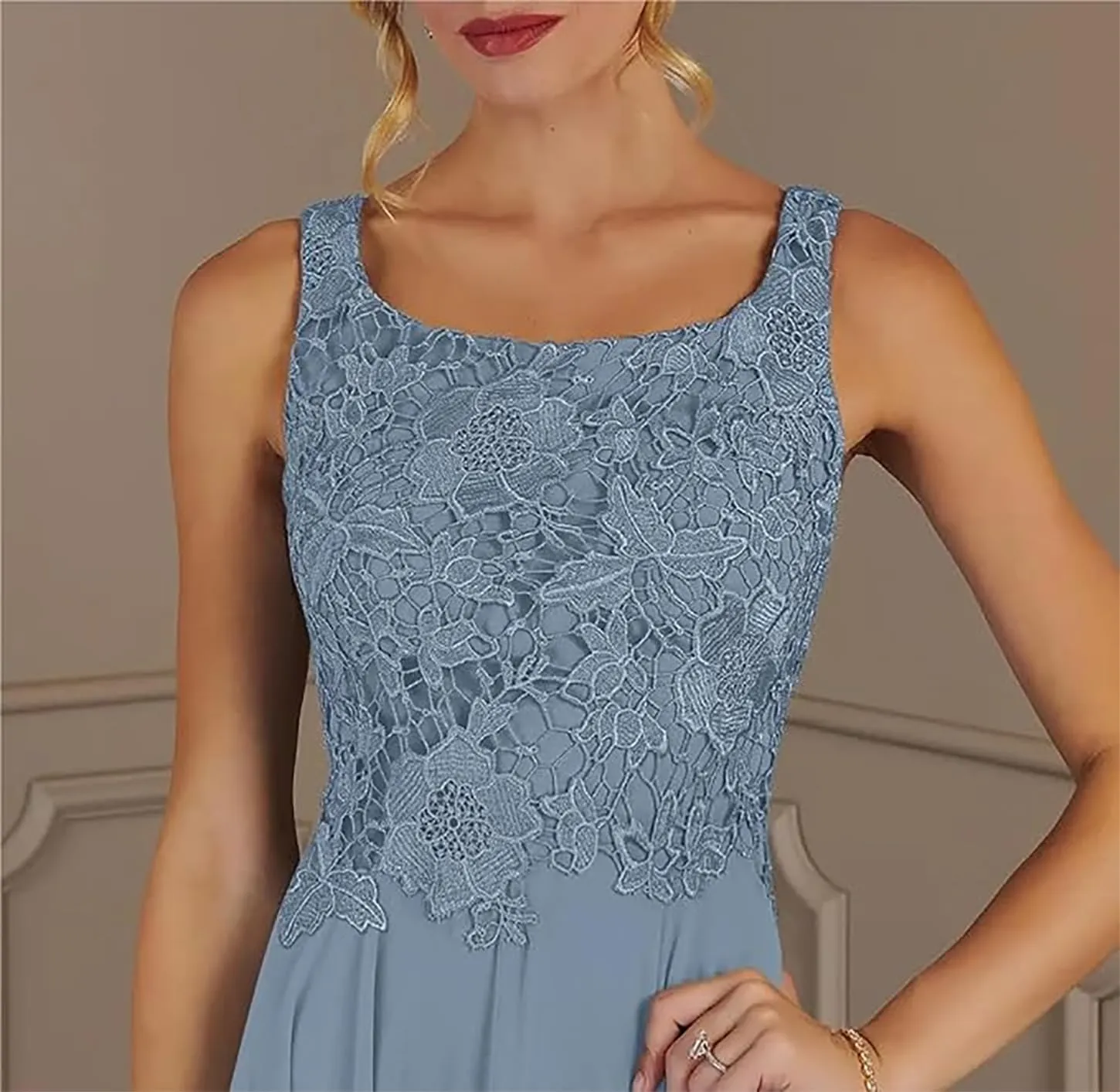 Chiffon Mother of The Bride Dresses with Jacket 2 Piece Wedding Party Dress Long Formal Gowns DN96