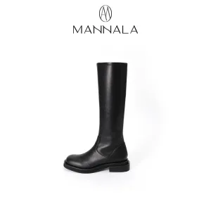 Classic Black Knee-High Boots