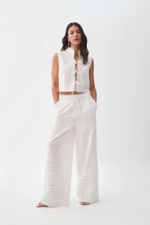 Cloud Embroidered Pant