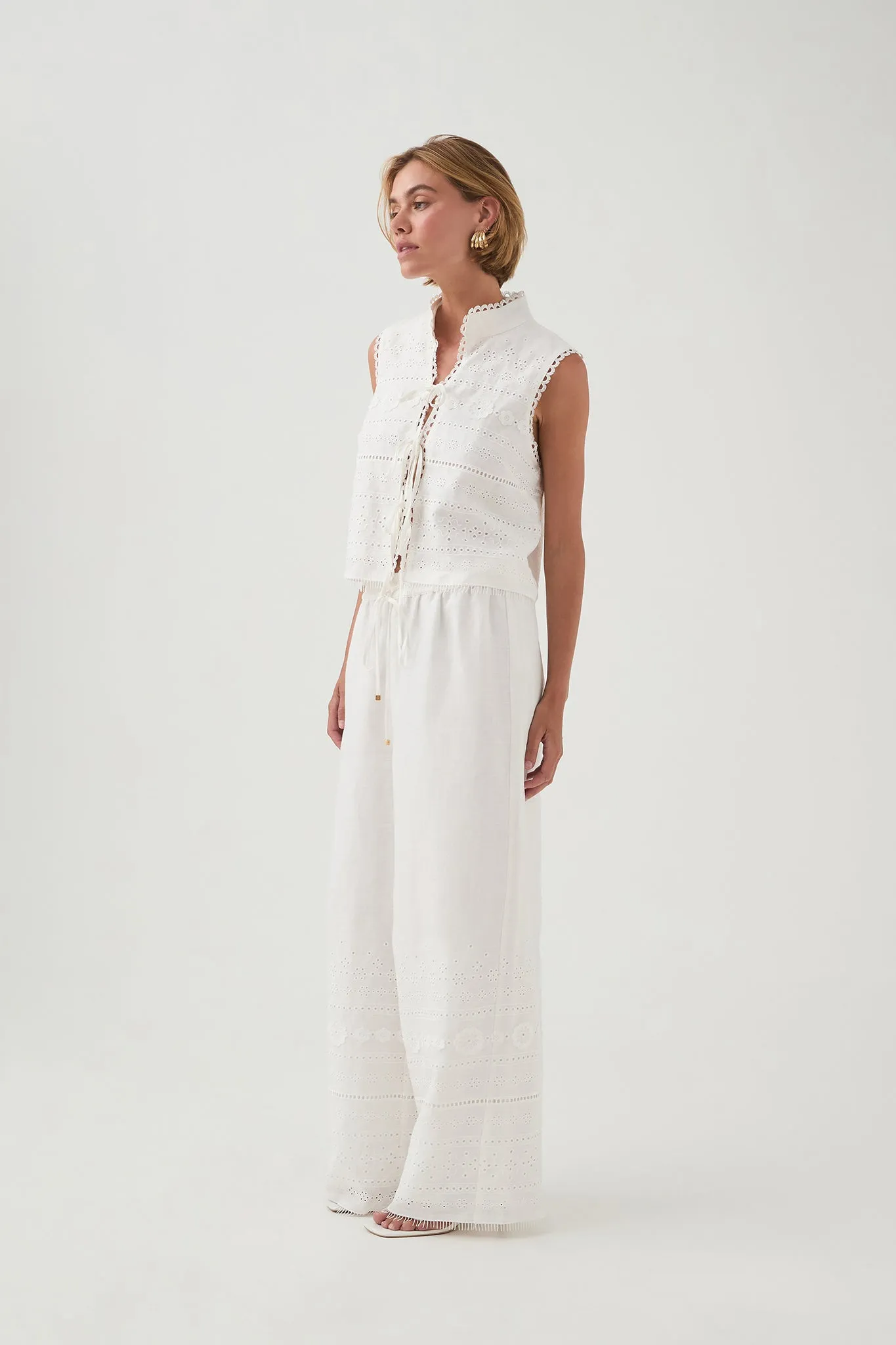 Cloud Embroidered Pant