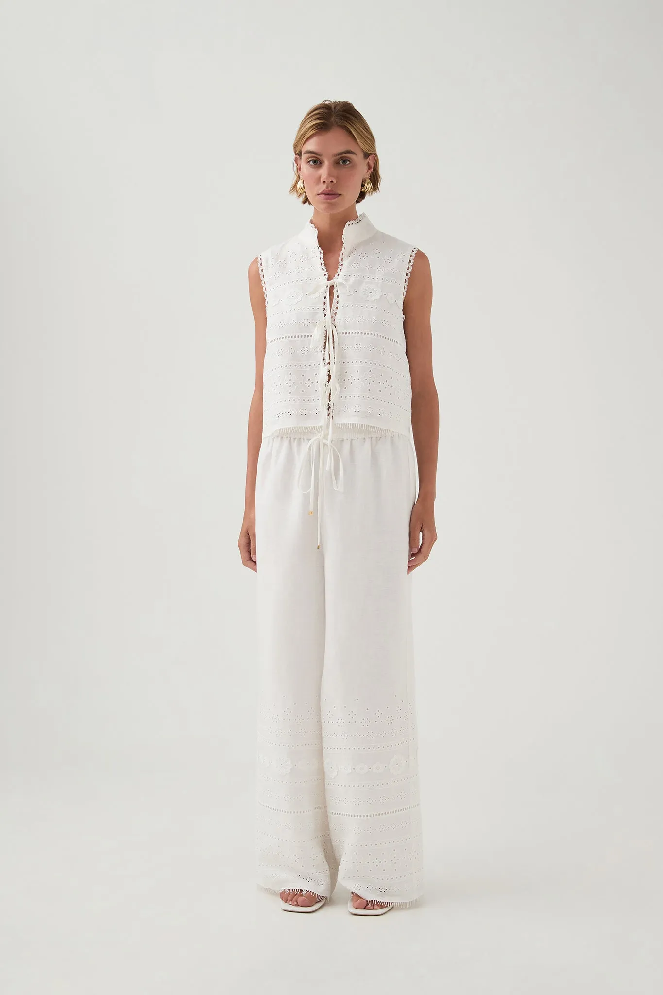 Cloud Embroidered Pant