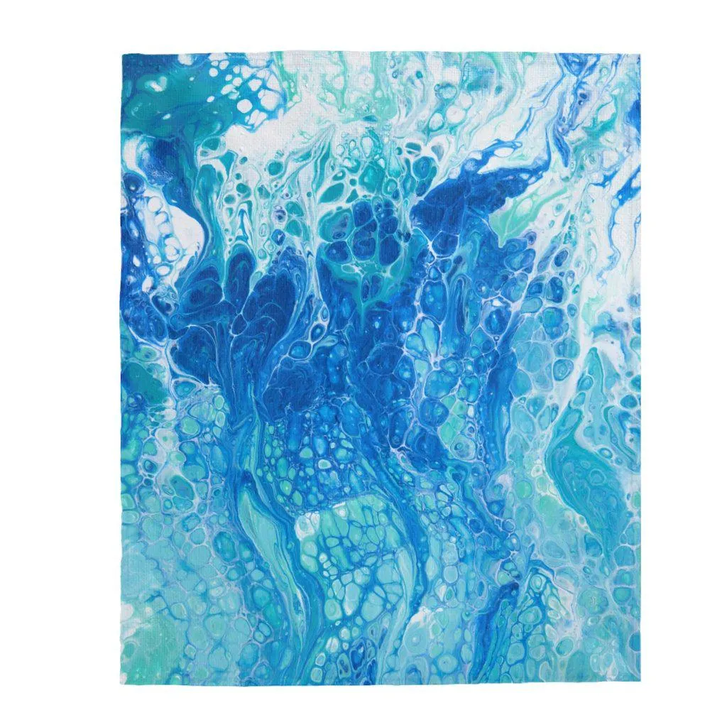 Coastal Breeze Velveteen Plush Blanket