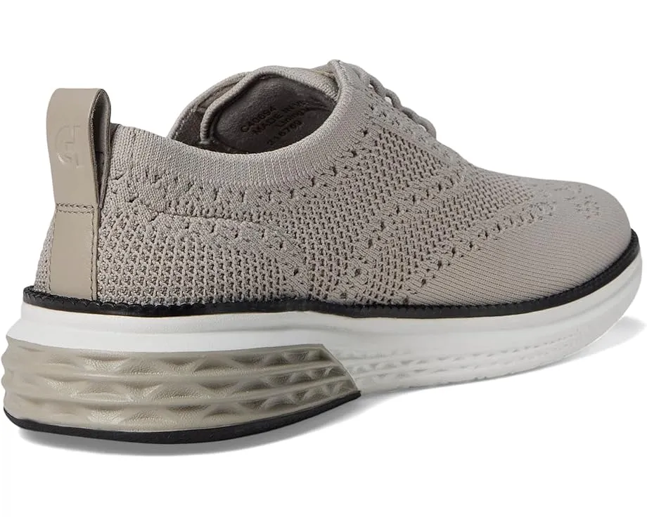Cole Haan Men's Grand Hurrion Stitchlite Wing Tip Oxford - Grey