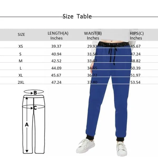 Custom Face Sweatpants Red Lips Unisex Personalized Closed Bottom Casual Sweatpants